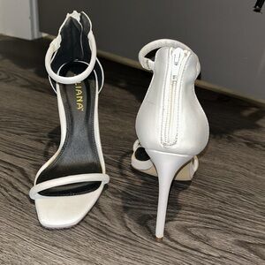 Sexy White Strappy Heels